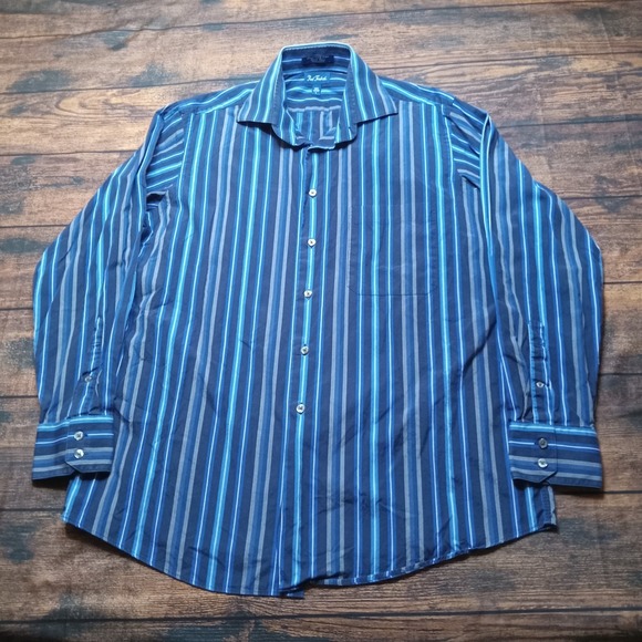 Paul Fredrick Other - Paul Fredrick‎ Sport Shirt Long Sleeve Button Up Men's Large Blue